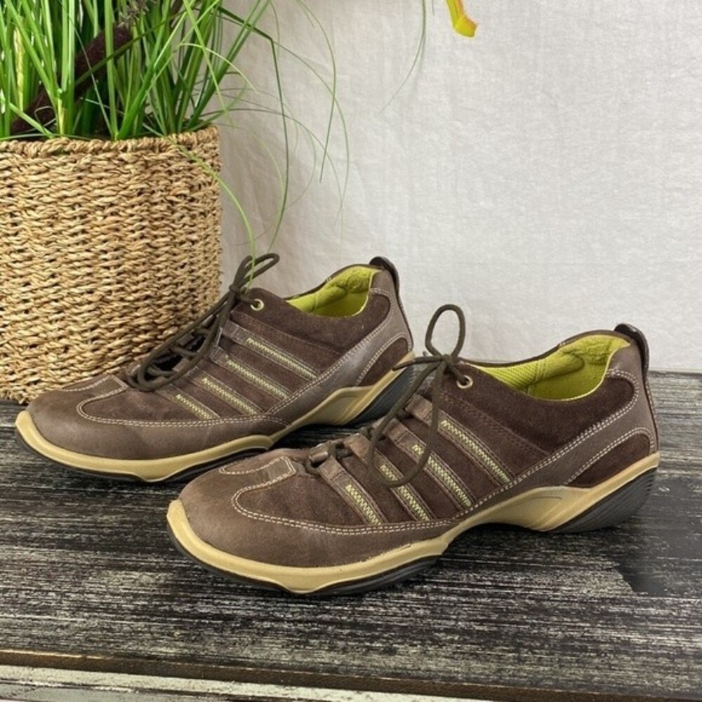 Ecco Brown Shock Point Athletic Sport Lace Up Shoes 39 8